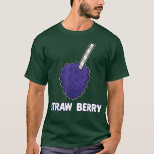 Strohbeere Pun Summer Fruits Vegan Food Vegetation T-Shirt