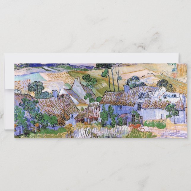 Strohdach-Hütten von Hill von Vincent van Gogh (Vorderseite)