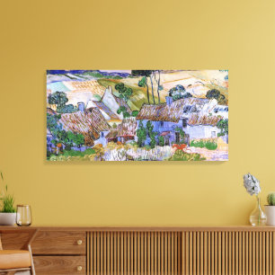 Strohdach-Hütten von Hill von Vincent van Gogh Leinwanddruck
