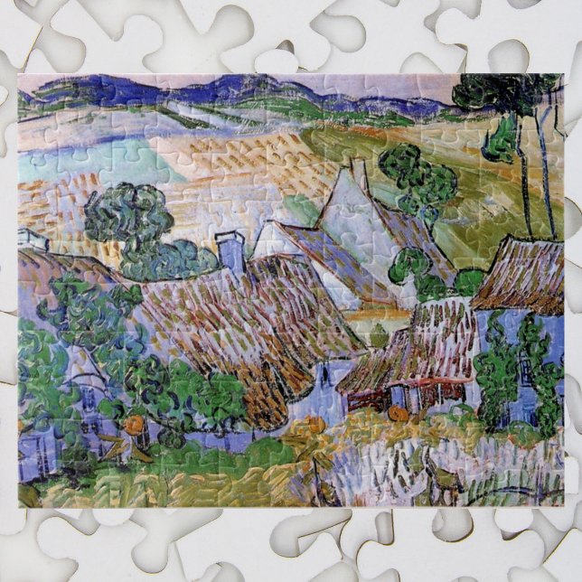 Strohdach-Hütten von Hill von Vincent van Gogh Puzzle (Von Creator hochgeladen)