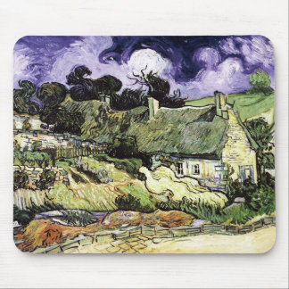 Strohdächer Hütten in Cordeville Mousepad