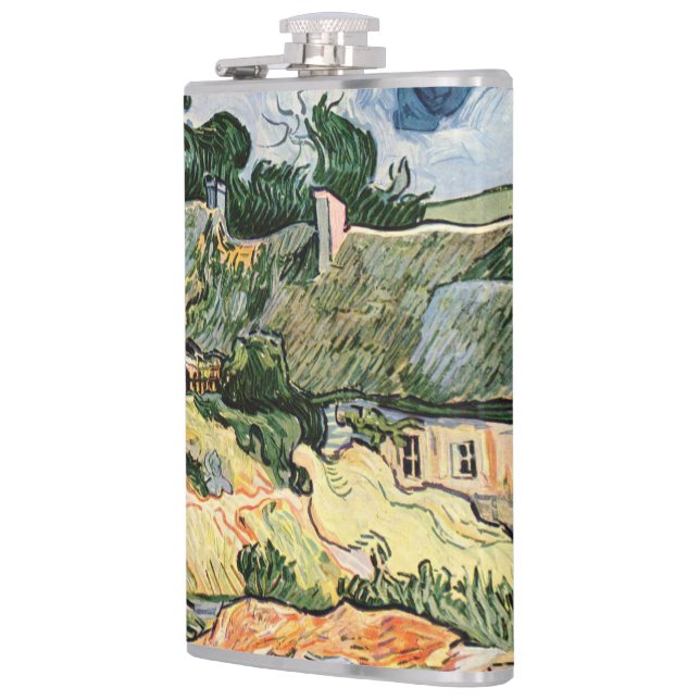 Strohdächer von Hütten in Cordevill Vincent van Go Flachmann (Links)