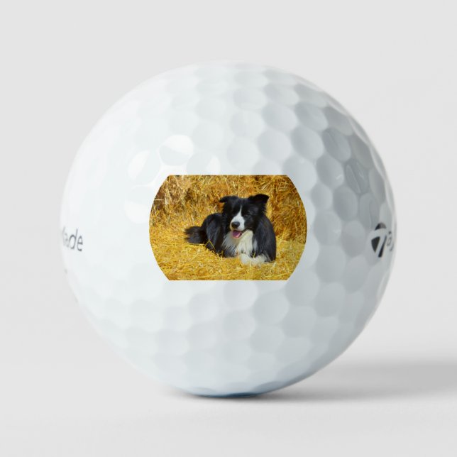 Strohhalm mit Buchstaben BC Golfball (Vorderseite)