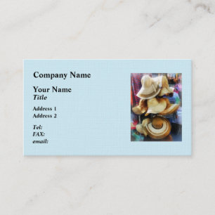 Strohhüte Visitenkarte