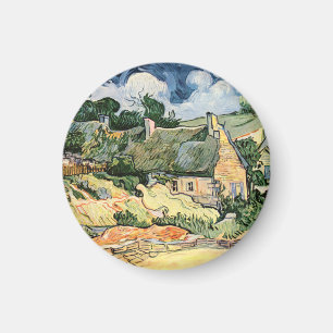 Strohhütte Hütten in Cordeville Vincent van Gogh Magnet