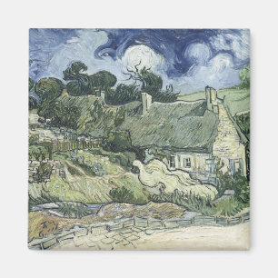 Strohhütten in Cordeville, Vincent van Gogh Magnet