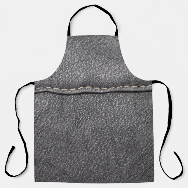 Strohraffinerie: Black Leather Luxury Schürze (Vorderseite)