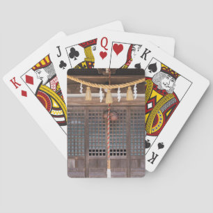 Strohseil-Dekoration in einem Tempel Spielkarten