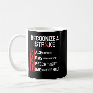 Stroke Awareness Survivor Fast Strong Warrior  Kaffeetasse