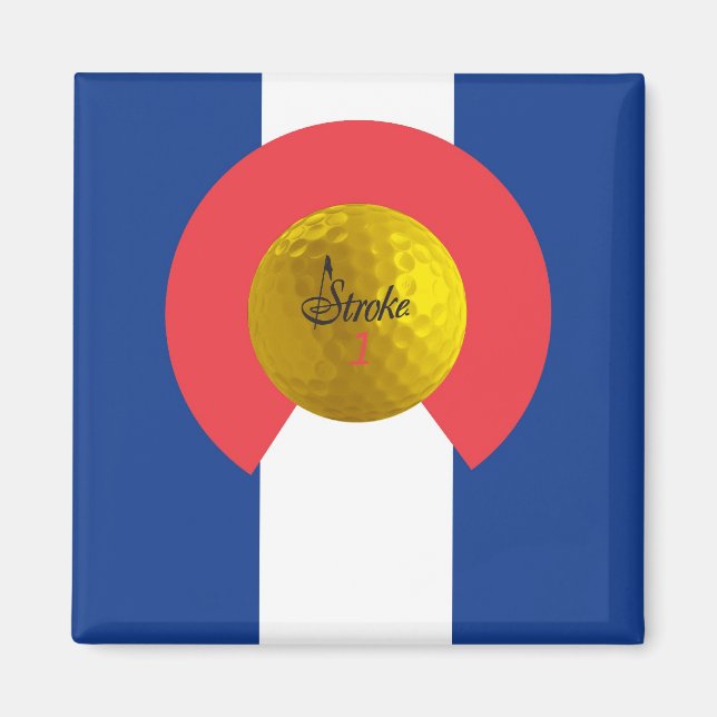 Stroke Colorado Flag Magnet (Vorne)