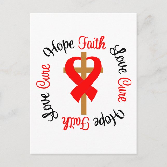 Stroke Faith Hope Postkarte (Vorderseite)