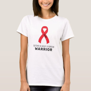 Stroke & Heart Disease Ribbon White T - Shirt