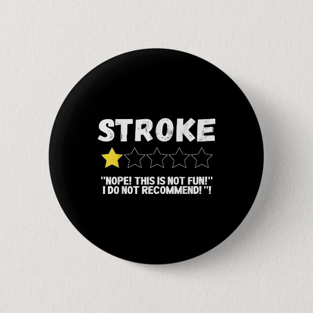 Stroke Nope Dies ist nicht Spaß ich nicht empfehle Button (Vorderseite)