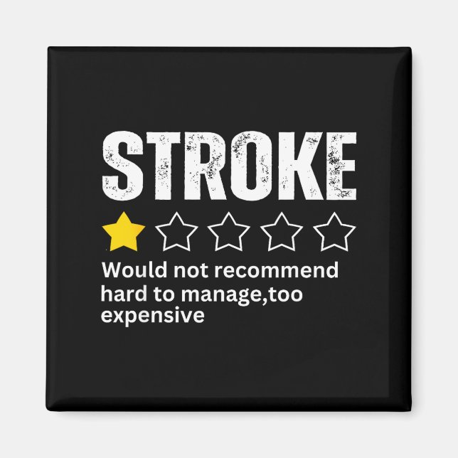 Stroke Survivor Heart Disease Warrior Fighter Card Magnet (Vorne)