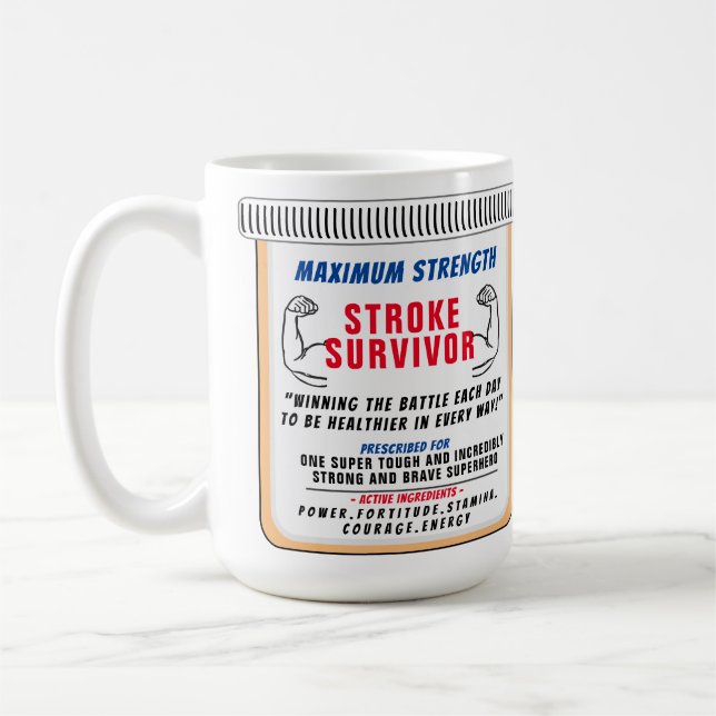 Stroke Survivor Inspiration Coffee Tasse (Links)
