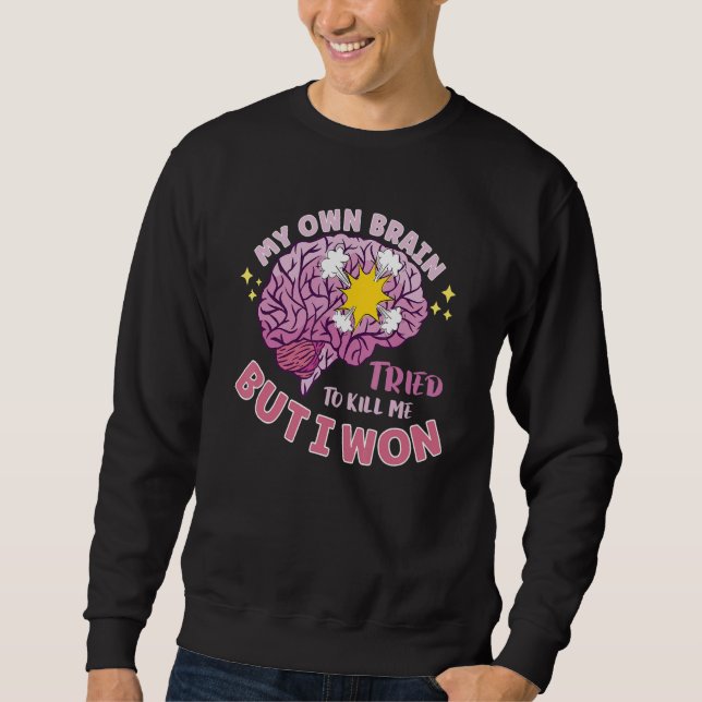 Stroke Survivor Stroke Awareness Rehab Stroke Warr Sweatshirt (Vorderseite)
