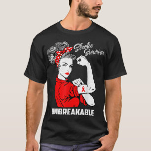 Stroke Survivor Unzerbrechliches Schlaganfallbewus T-Shirt
