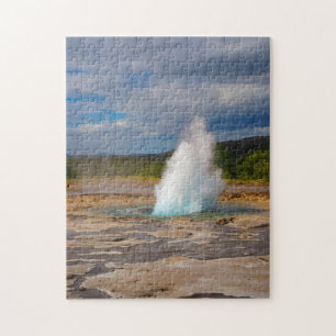 Strokkur Geyser Eruption, Island, Jigsaw Puzzle