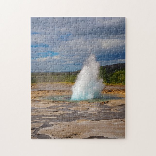 Strokkur Geyser Eruption, Island, Jigsaw Puzzle (Vertikal)