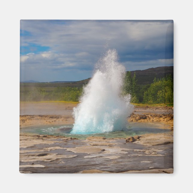 Strokkur Geyser Kühlschrankmagnet Magnet (Vorne)
