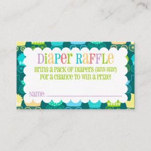 Stroller Chic - Aquamarin Blue - Windeln - Raffel  Begleitkarte