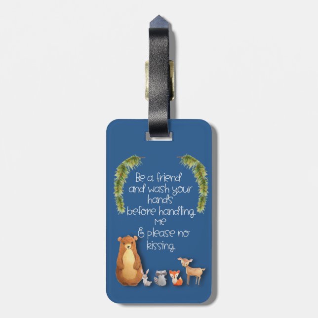 Stroller Tag  das Baby ab Gepäckanhänger (Rückseite vertikal)