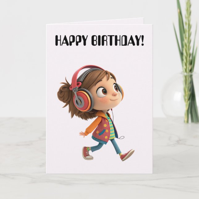 STROLLING BIRTHDAY CARD DANKESKARTE (Vorderseite)