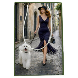 Strolling Italy, Poodle Mittlere Geschenktüte