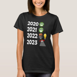 Strom Energie Alien Neujahr 2023 guter Schlag H T-Shirt