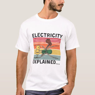 Strom erklärt...Elektrisch lustiger Ohm Volt A T-Shirt