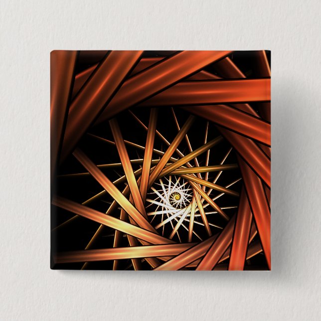 Strom-Fraktal Button (Vorderseite)