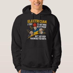 Strom für den Elektroingenieur Funny Electrician Hoodie