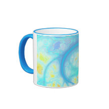 Ströme der Freude - kosmisches Aqua u. Zitrone