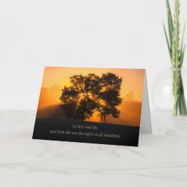 Strömen des Weihnachtslichtes Feiertagskarte