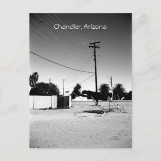 Stromleitungen in Chandler AZ Postkarte