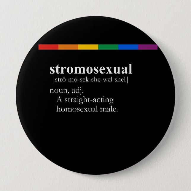 STROMOSEXUAL BUTTON (Vorderseite)