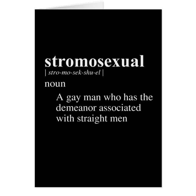 STROMOSEXUAL DEFINITION (Vorne)