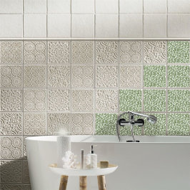 Strömung tanzender Blätter Design Delikate Foliage Fliese