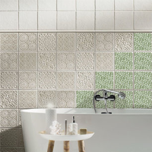 Strömung tanzender Blätter Design Delikate Foliage Fliese