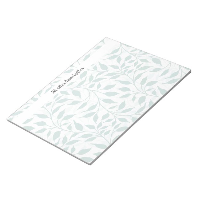 Strömung tanzender Blätter Design Delikate Foliage Notizblock (angewinkelt)