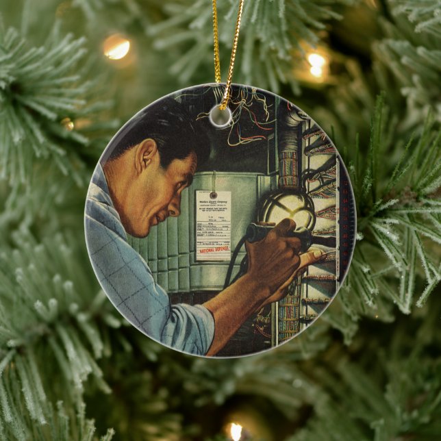 Stromverteiler für Vintage Unternehmen Keramik Ornament (Baum)