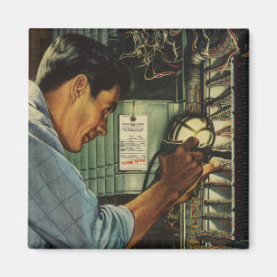 Stromverteiler für Vintage Unternehmen Magnet
