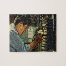 Stromverteiler für Vintage Unternehmen Puzzle