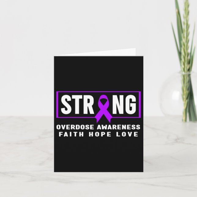 Strong - Addiction Awareness Karte (Vorderseite)
