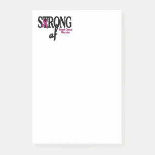 STRONG af.. Brustkrebs Post-it Klebezettel