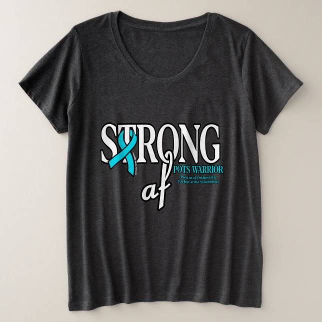 STRONG af...POTS Große Größe T-Shirt (Design vorne)