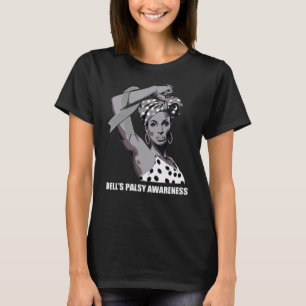 Strong Afro Mama Bell's Palsy Awareness T-Shirt