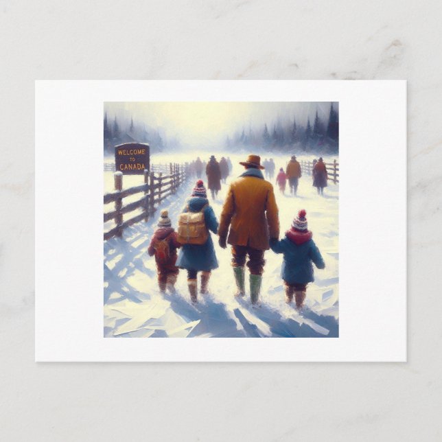 Strong and Free Canada, Postkarte (Vorderseite)