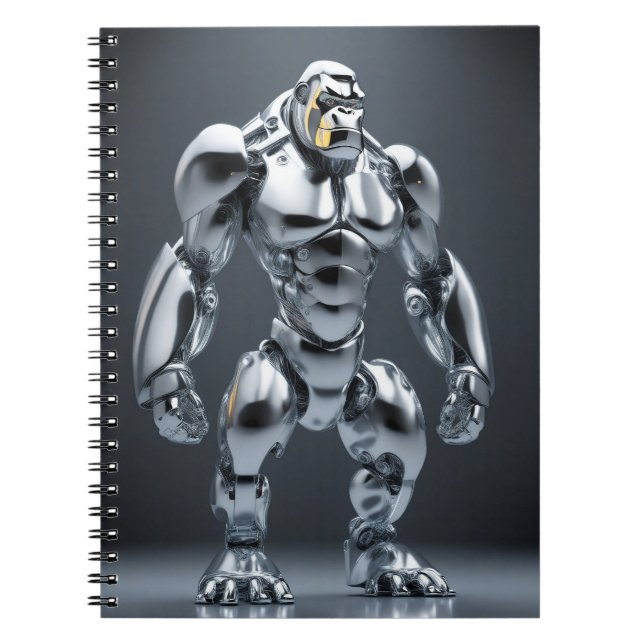 Strong-as-Steel Ape Notebook Notizblock (Vorderseite)