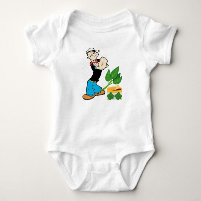 Strong Baby Popeye Bodysuit. Strampler (Vorderseite)